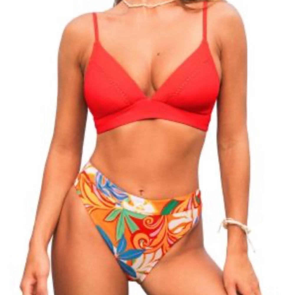 Cupshe Women’s Ruby Reef Bikini Set